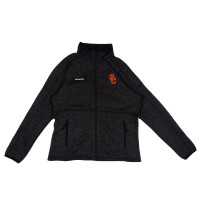 USC Trojans Women's Columbia Black SC Interlock Sweater Weather Fleece Full Zip Jacket